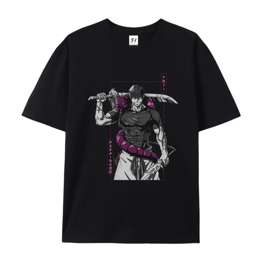 Pure Cotton Unisex Round Neck Anime T-Shirt Jujutsu Kaisen