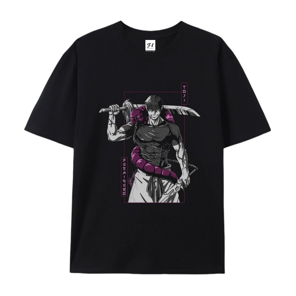Pure Cotton Unisex Round Neck Anime T-Shirt Jujutsu Kaisen