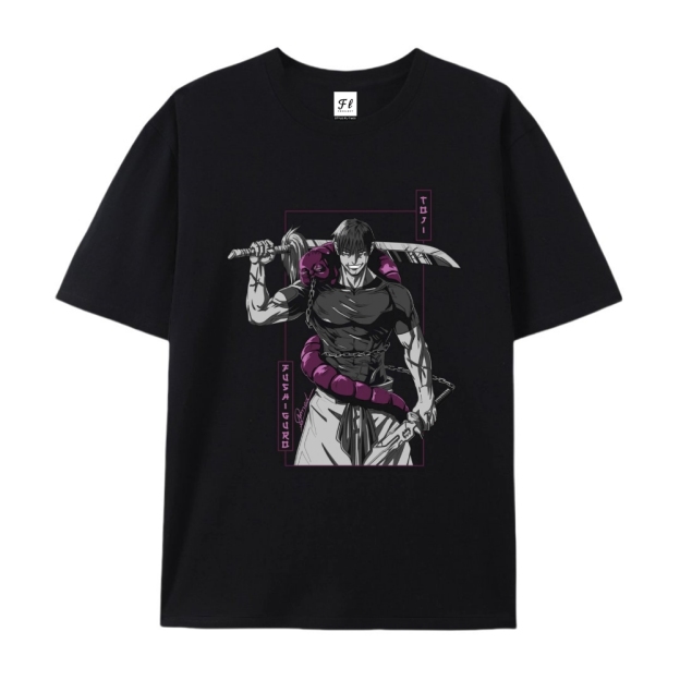 Pure Cotton Unisex Round Neck Anime T-Shirt Jujutsu Kaisen
