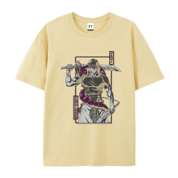 Pure Cotton Unisex Round Neck Anime T-Shirt Jujutsu Kaisen