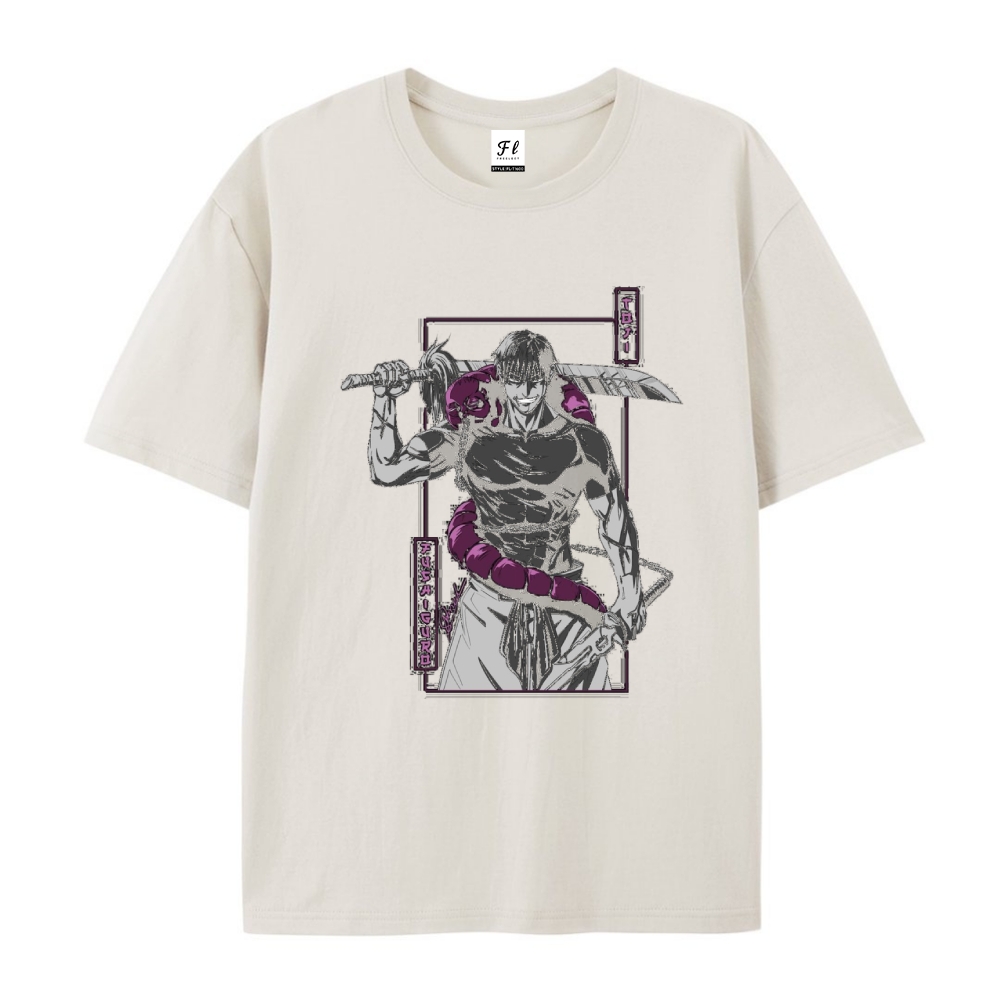 Pure Cotton Unisex Round Neck Anime T-Shirt Jujutsu Kaisen