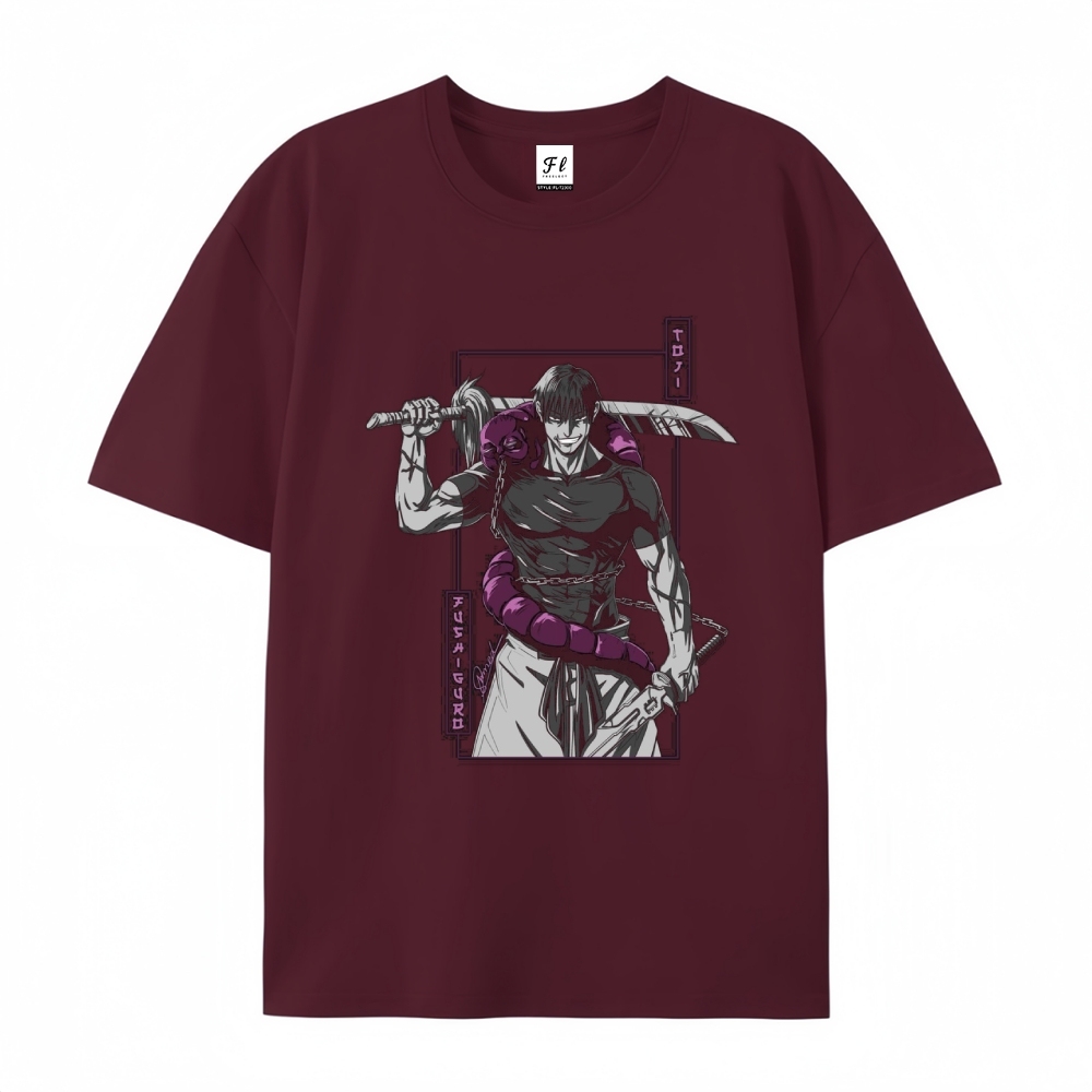 Pure Cotton Unisex Round Neck Anime T-Shirt Jujutsu Kaisen