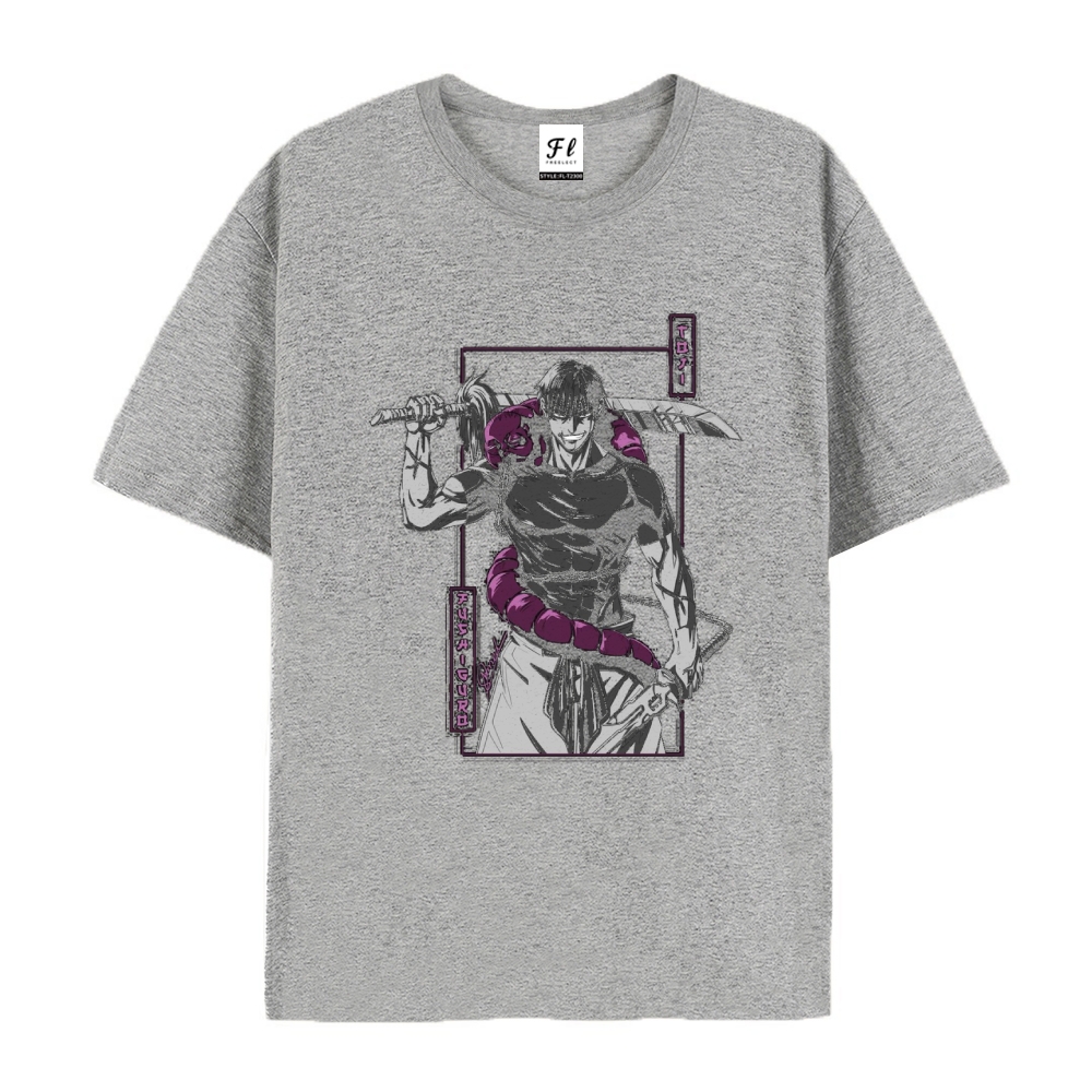 Pure Cotton Unisex Round Neck Anime T-Shirt Jujutsu Kaisen