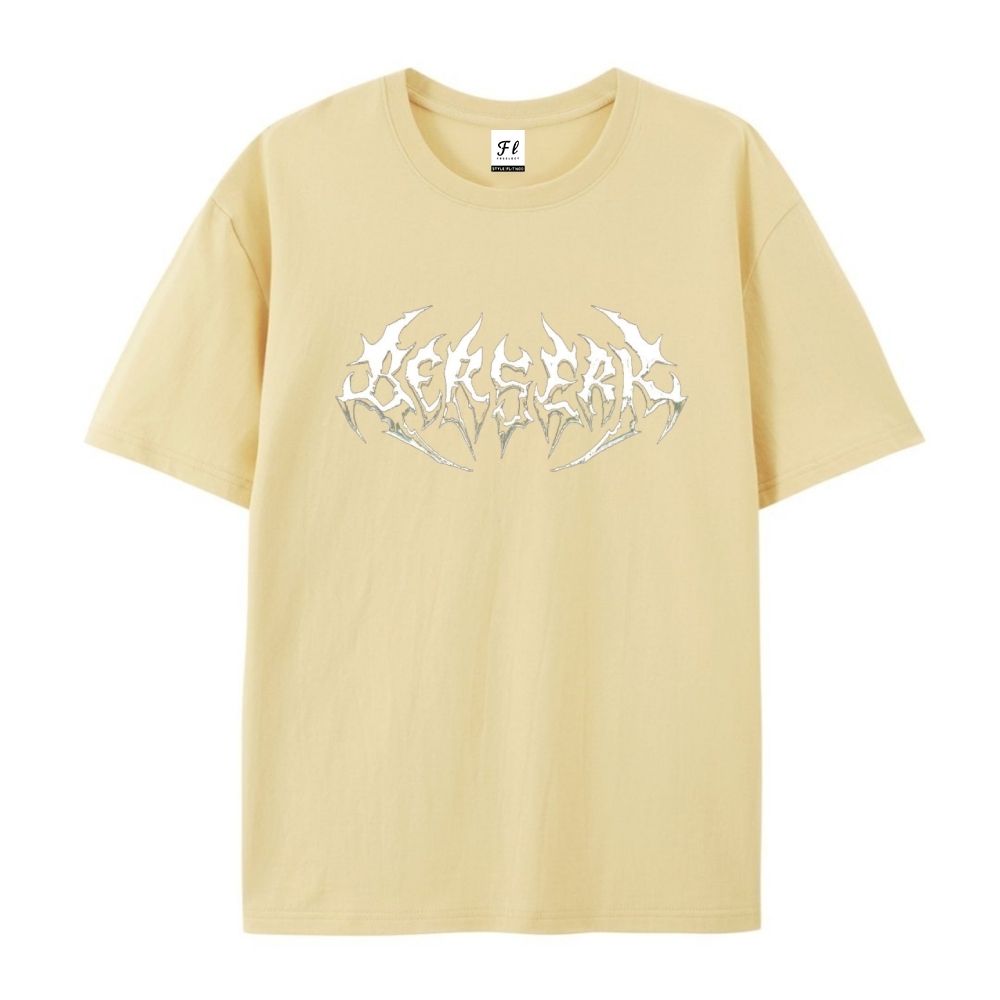 Pure Cotton Unisex Round Neck Anime T-Shirt Berserk