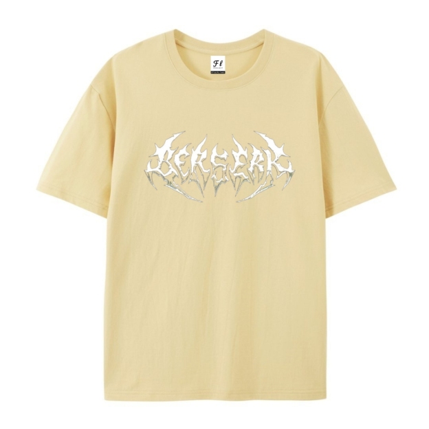 Pure Cotton Unisex Round Neck Anime T-Shirt Berserk