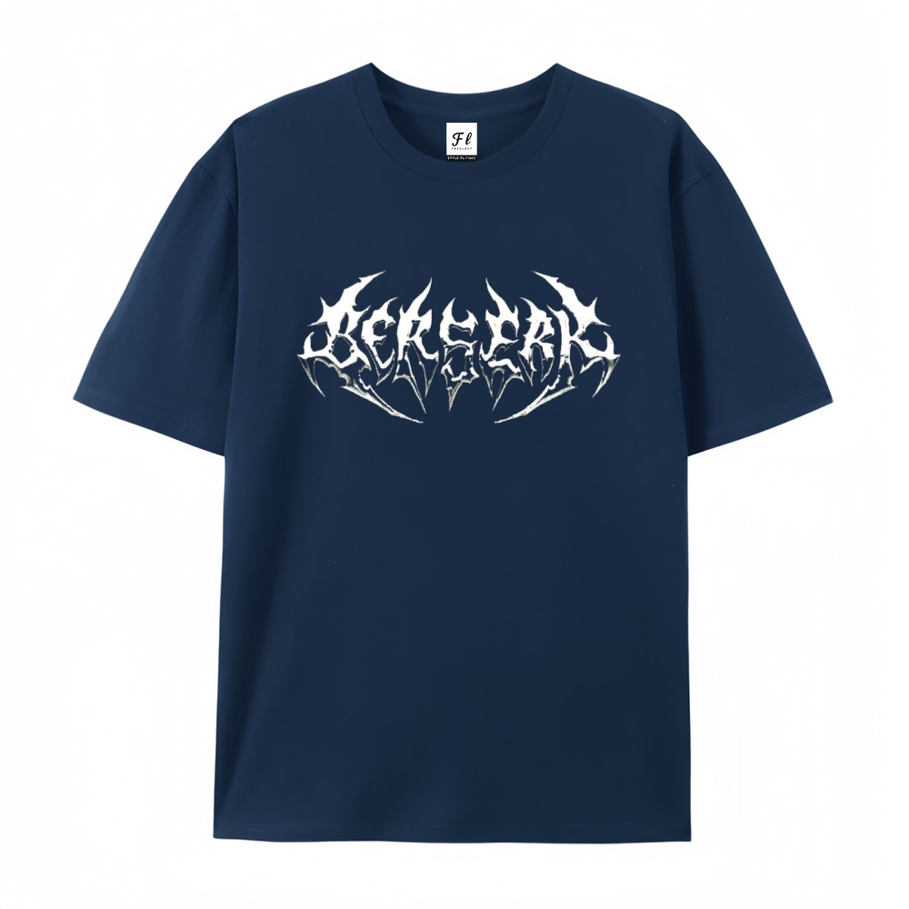 Pure Cotton Unisex Round Neck Anime T-Shirt Berserk