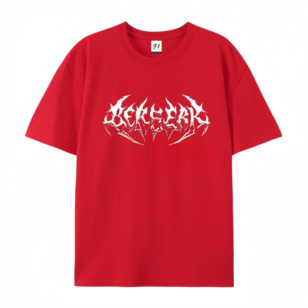 Pure Cotton Unisex Round Neck Anime T-Shirt Berserk