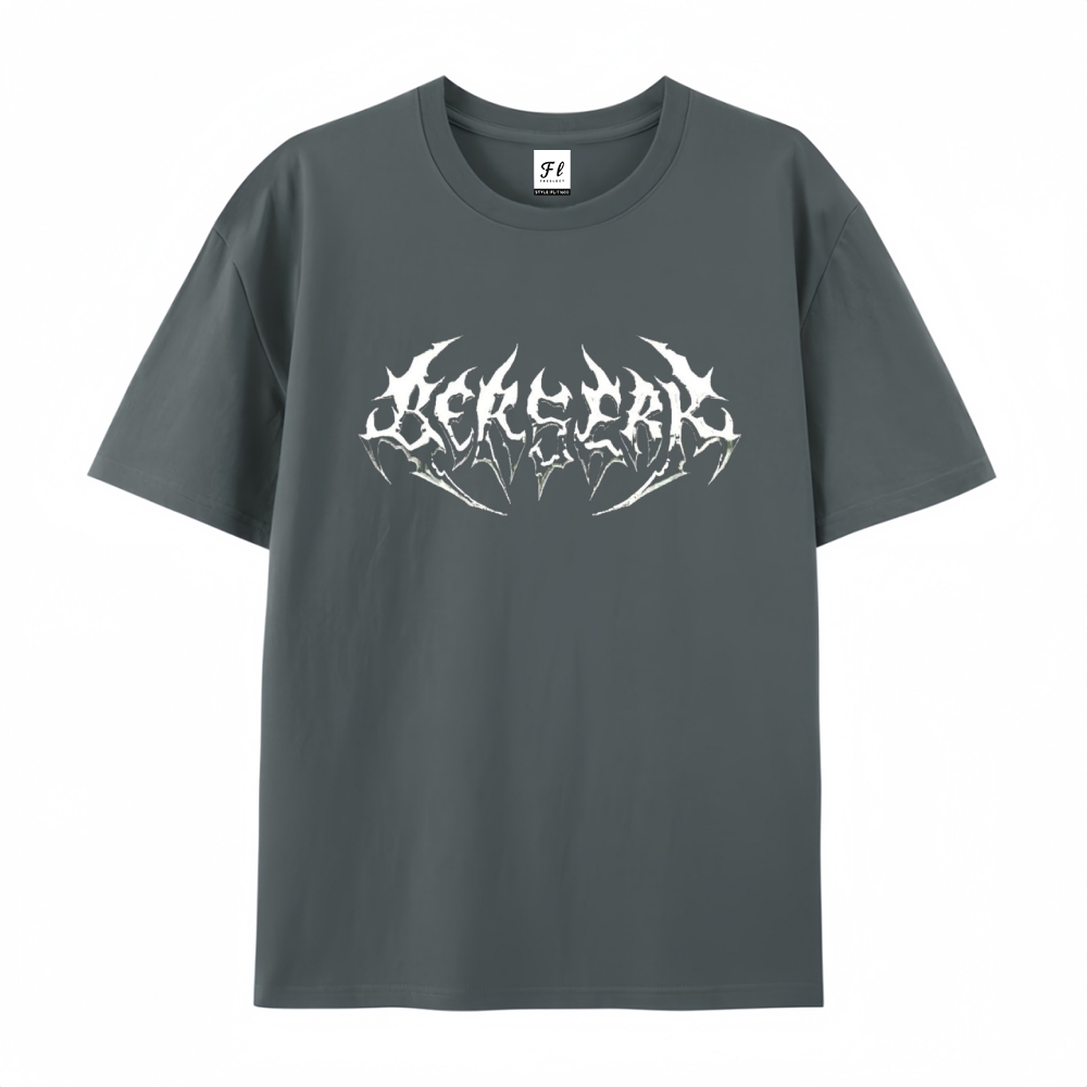 Pure Cotton Unisex Round Neck Anime T-Shirt Berserk