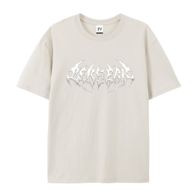 Pure Cotton Unisex Round Neck Anime T-Shirt Berserk