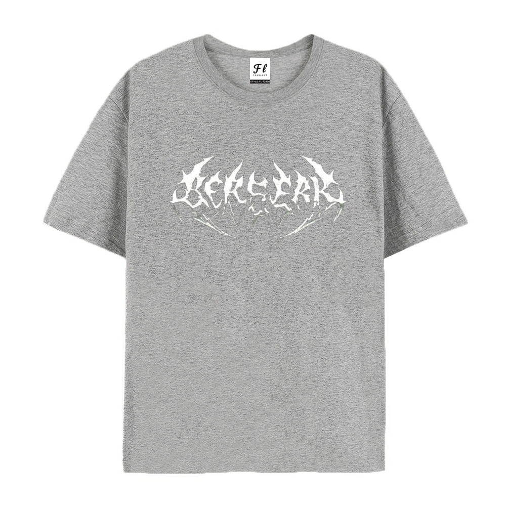 Pure Cotton Unisex Round Neck Anime T-Shirt Berserk