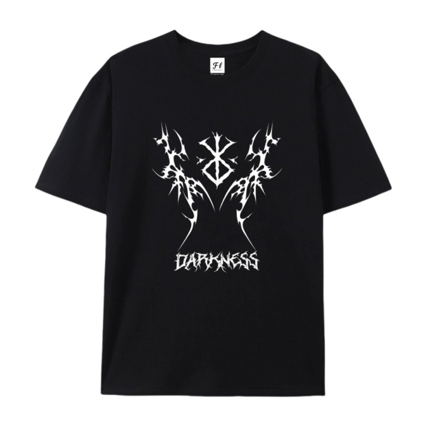 Pure Cotton Unisex Round Neck Anime T-Shirt Berserk