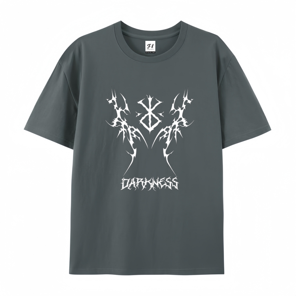 Pure Cotton Unisex Round Neck Anime T-Shirt Berserk