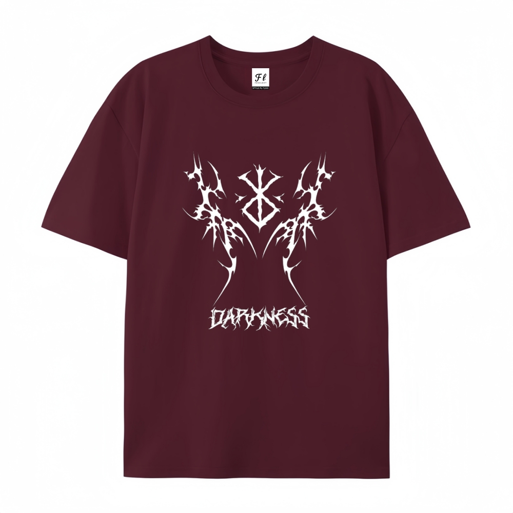 Pure Cotton Unisex Round Neck Anime T-Shirt Berserk