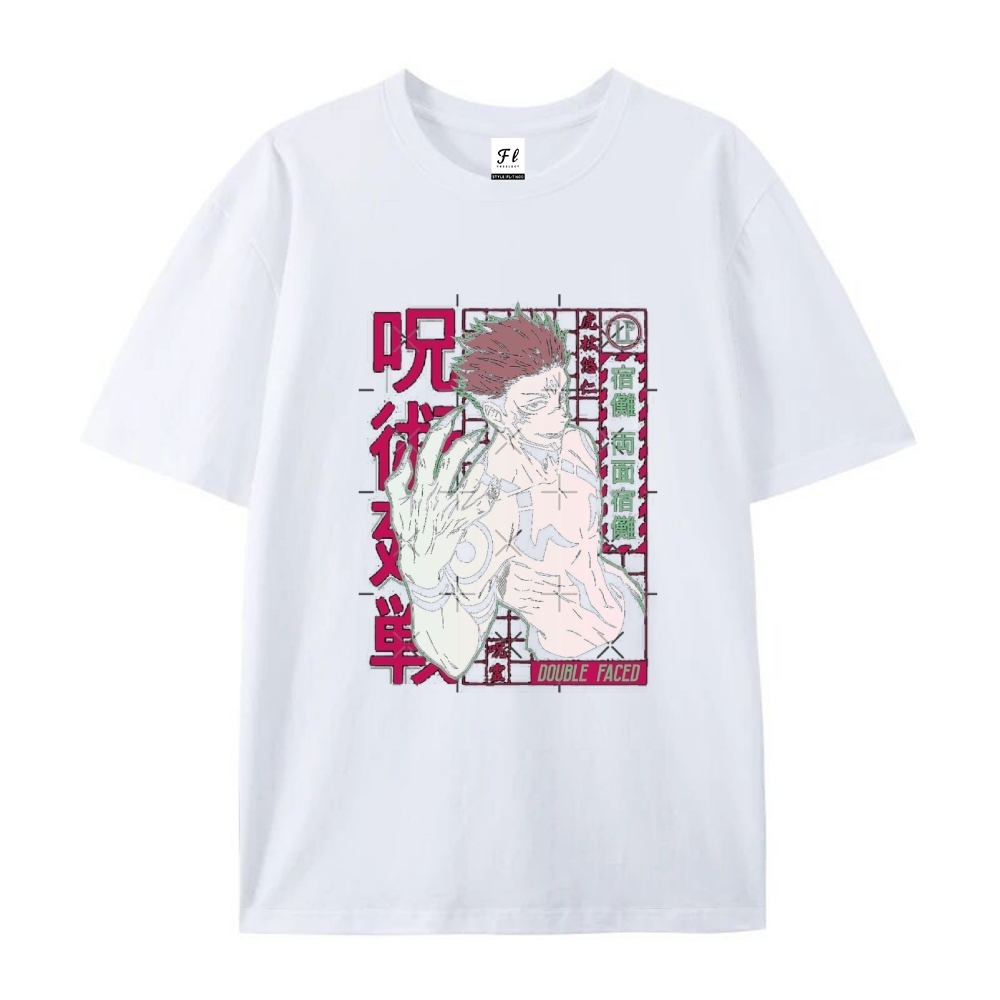 Pure Cotton Unisex Round Neck Anime T-Shirt Jujutsu Kaisen