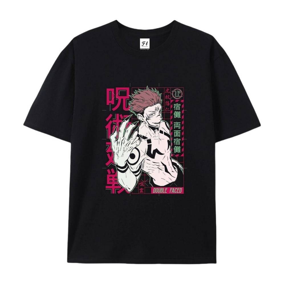 Pure Cotton Unisex Round Neck Anime T-Shirt Jujutsu Kaisen