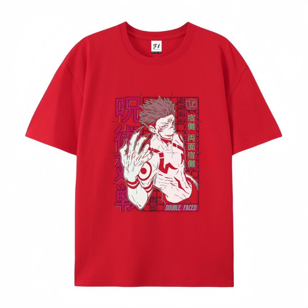 Pure Cotton Unisex Round Neck Anime T-Shirt Jujutsu Kaisen