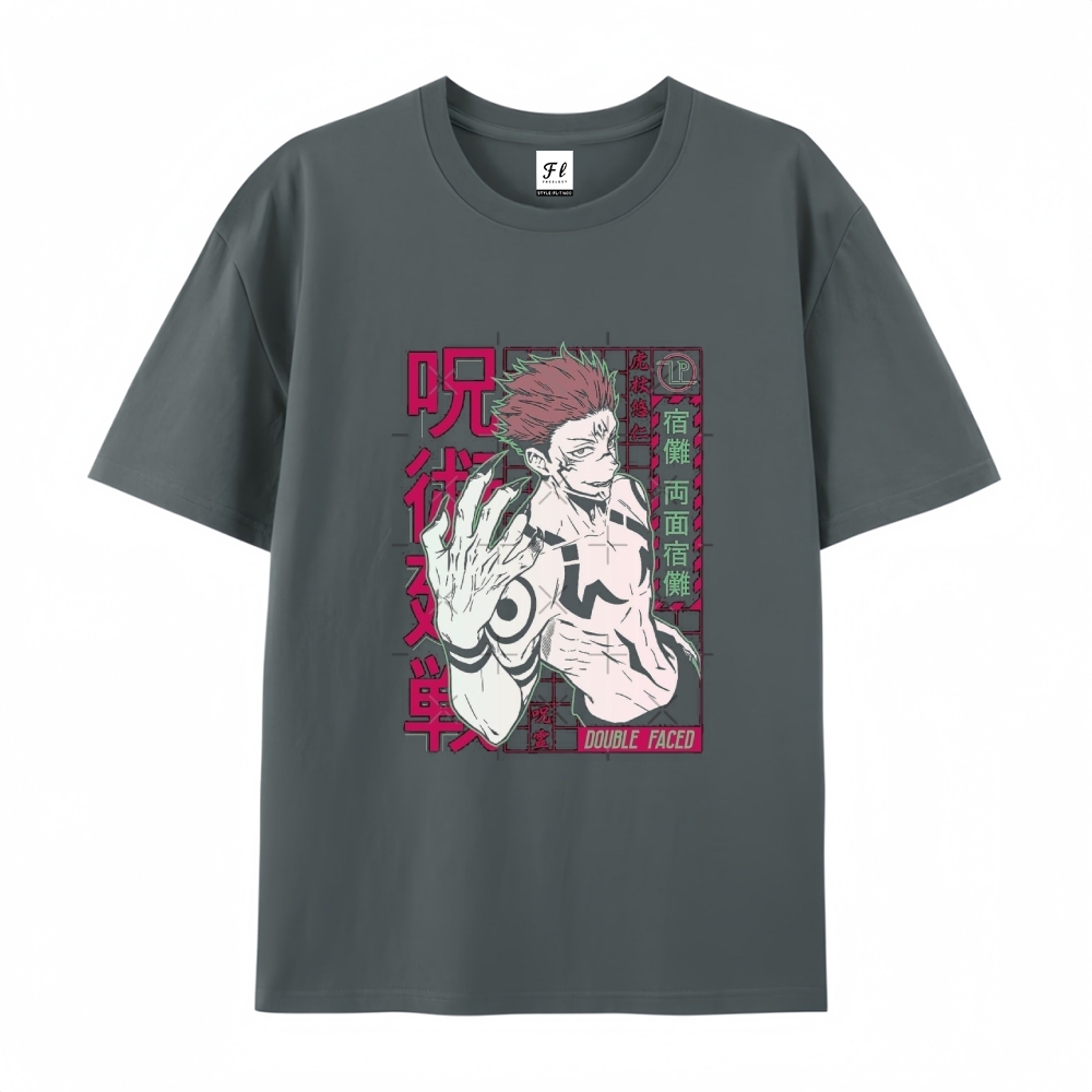 Pure Cotton Unisex Round Neck Anime T-Shirt Jujutsu Kaisen