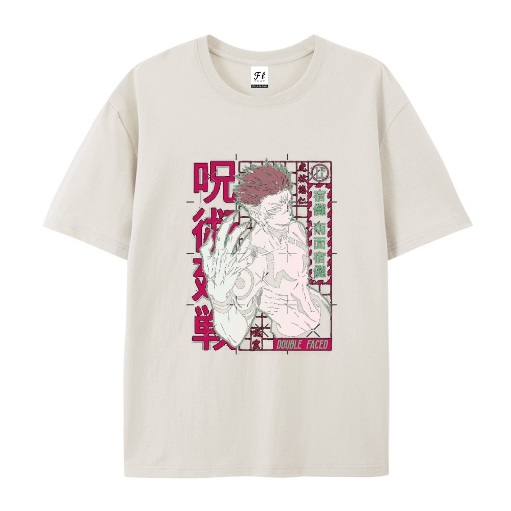 Pure Cotton Unisex Round Neck Anime T-Shirt Jujutsu Kaisen