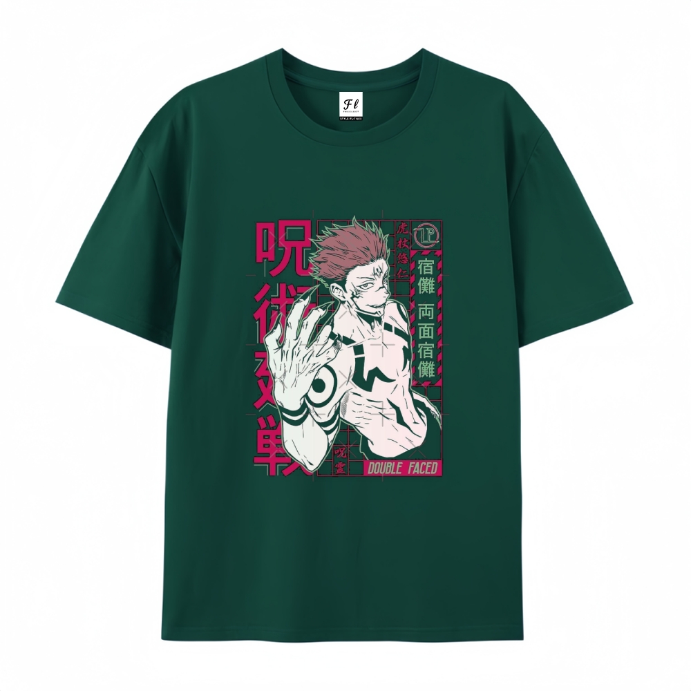 Pure Cotton Unisex Round Neck Anime T-Shirt Jujutsu Kaisen
