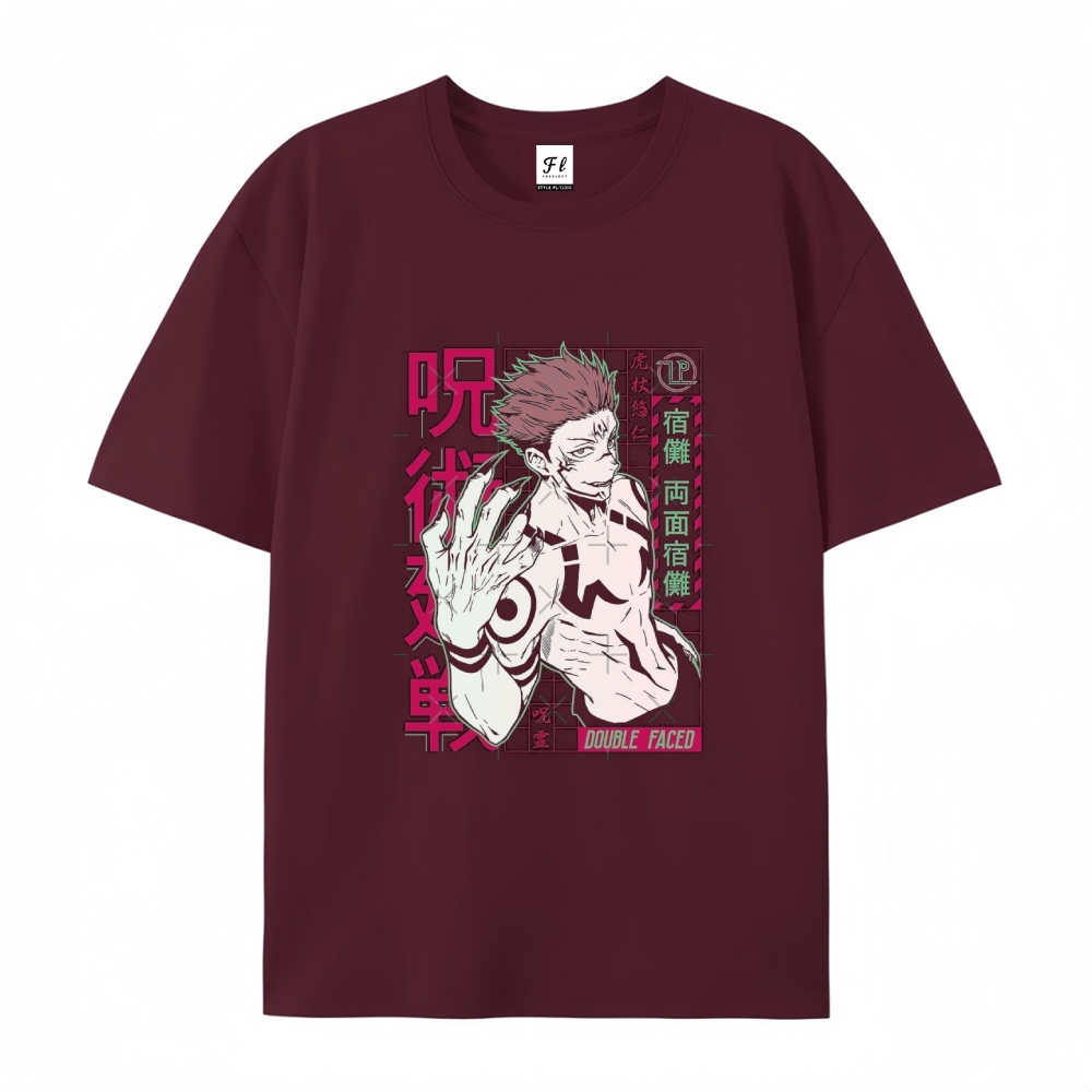 Pure Cotton Unisex Round Neck Anime T-Shirt Jujutsu Kaisen