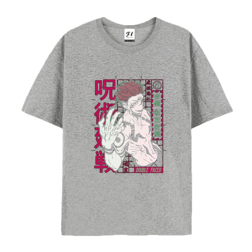 Pure Cotton Unisex Round Neck Anime T-Shirt Jujutsu Kaisen