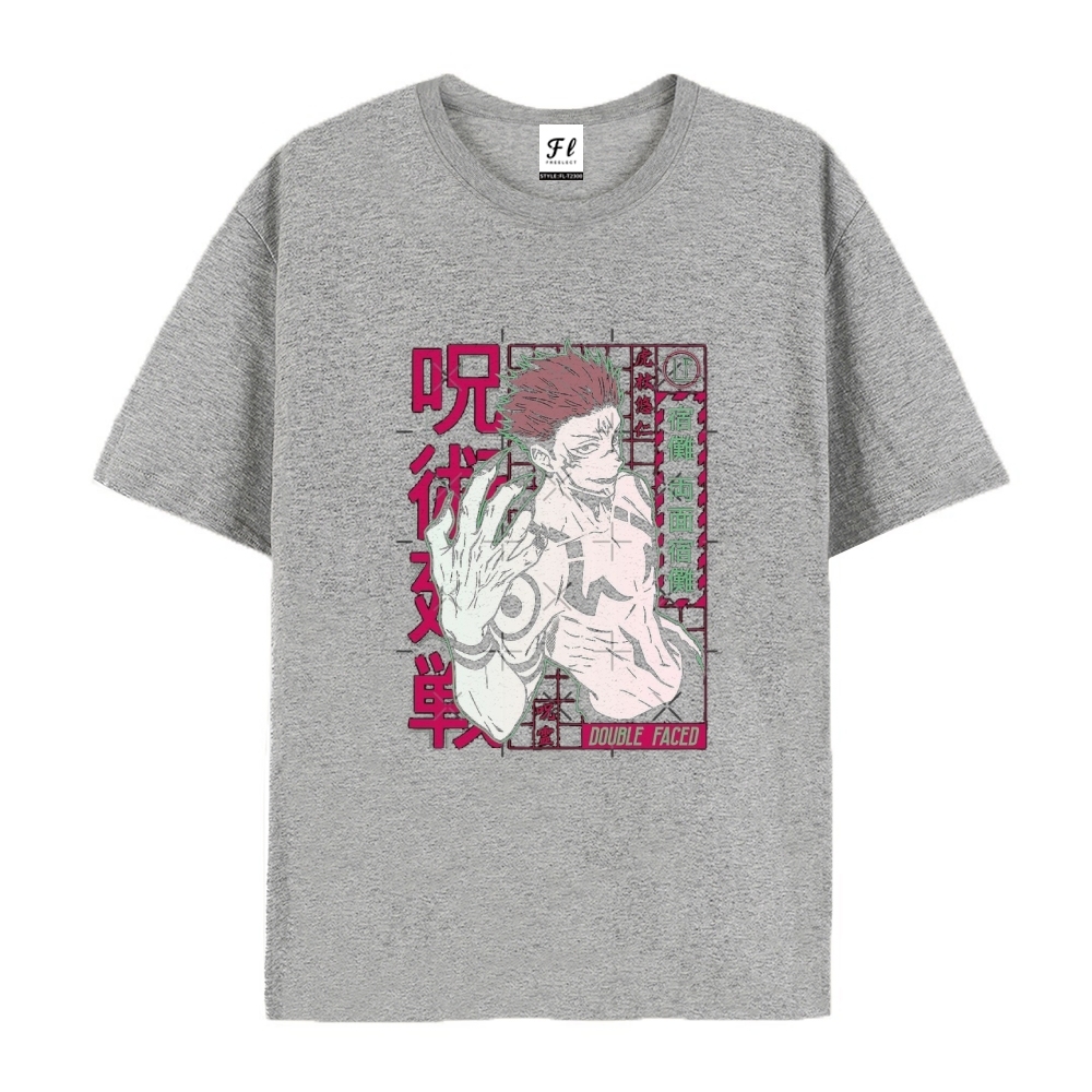 Pure Cotton Unisex Round Neck Anime T-Shirt Jujutsu Kaisen