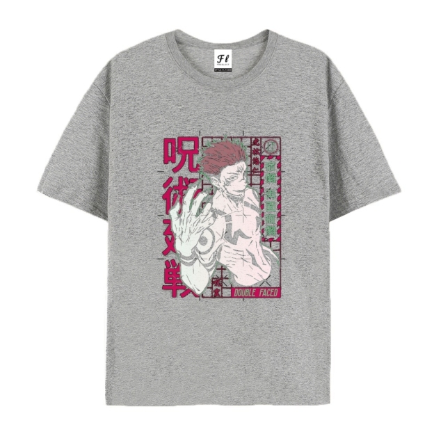 Pure Cotton Unisex Round Neck Anime T-Shirt Jujutsu Kaisen