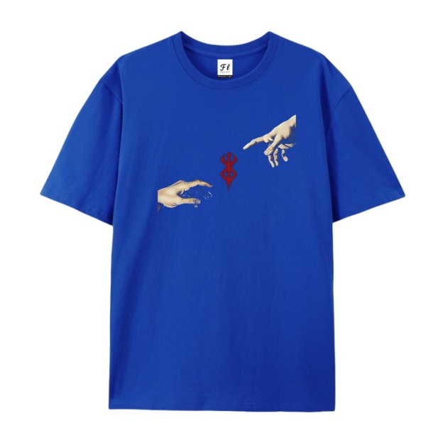 Pure Cotton Unisex Round Neck Anime T-Shirt Berserk