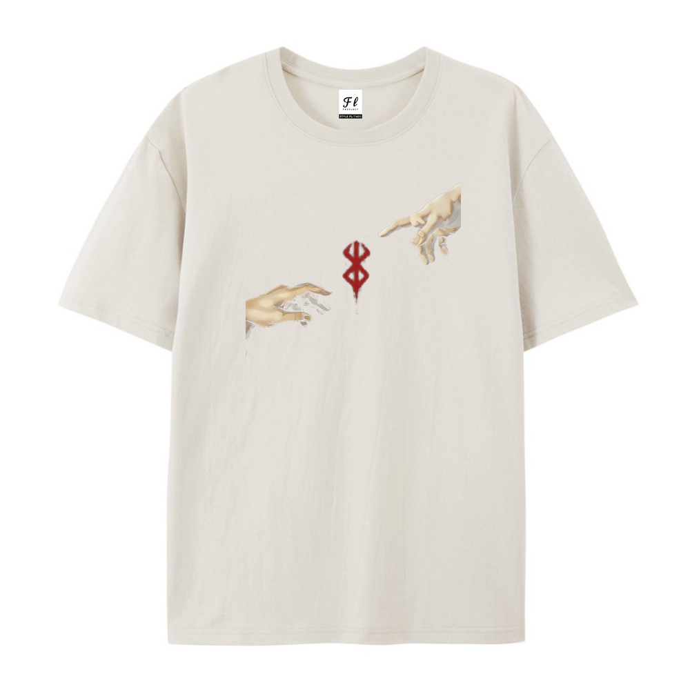 Pure Cotton Unisex Round Neck Anime T-Shirt Berserk