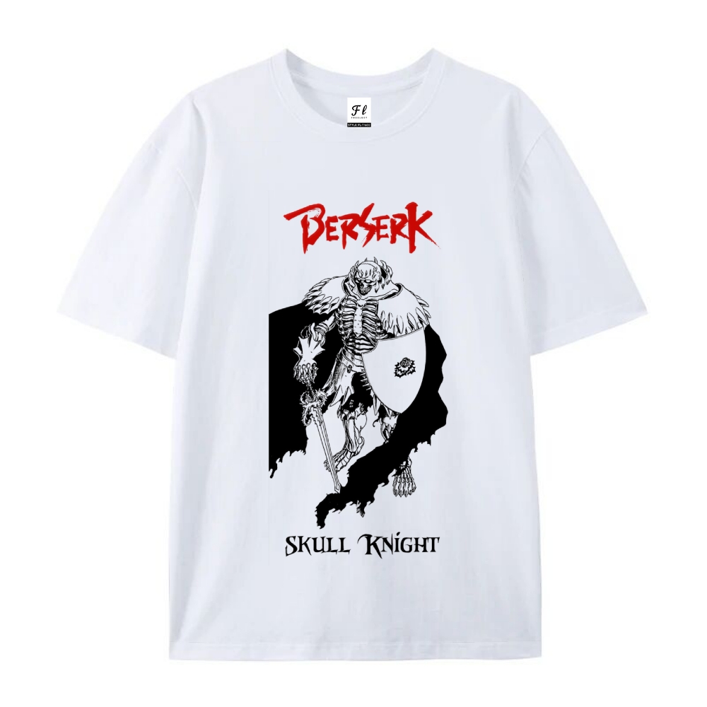 Pure Cotton Unisex Round Neck Anime T-Shirt Berserk