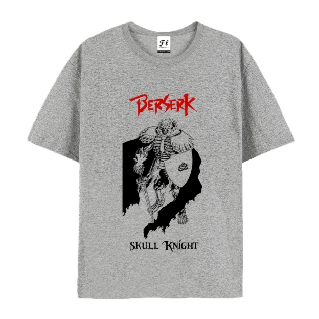 Pure Cotton Unisex Round Neck Anime T-Shirt Berserk