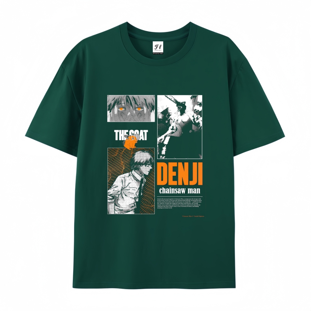 Pure Cotton Unisex Round Neck Anime T-Shirt Chainsaw Man