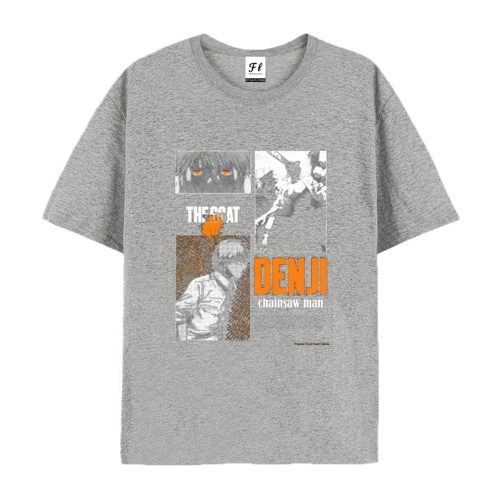 Pure Cotton Unisex Round Neck Anime T-Shirt Chainsaw Man