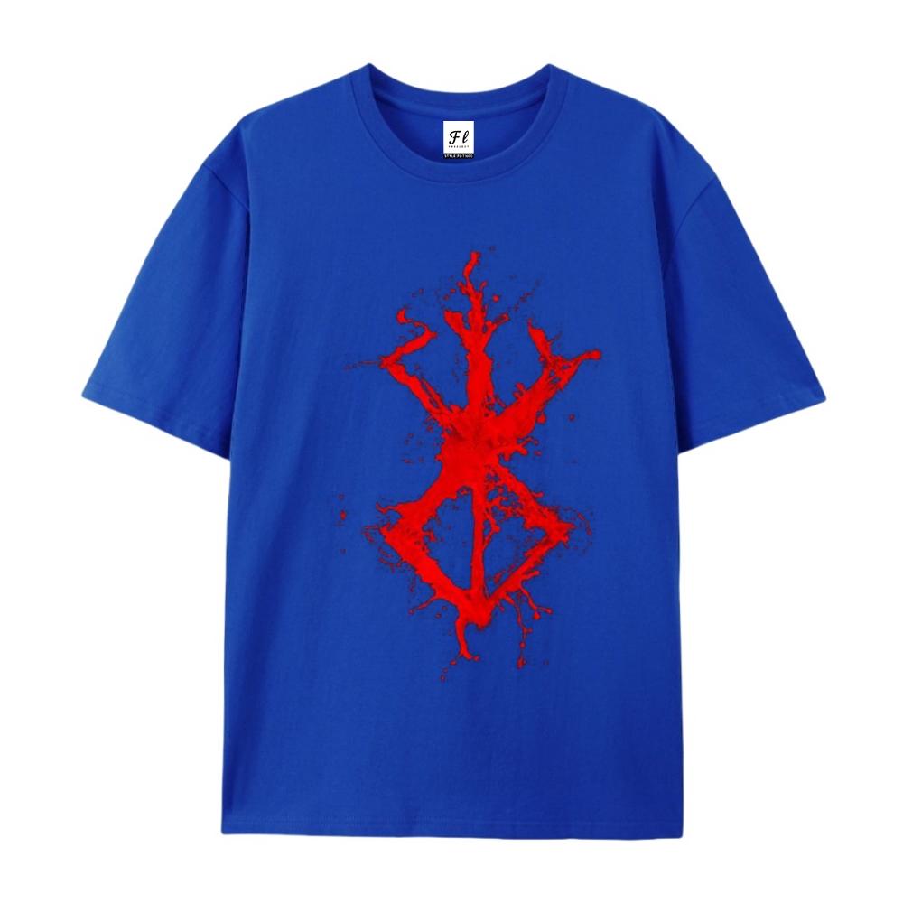 Pure Cotton Unisex Round Neck Anime T-Shirt Berserk