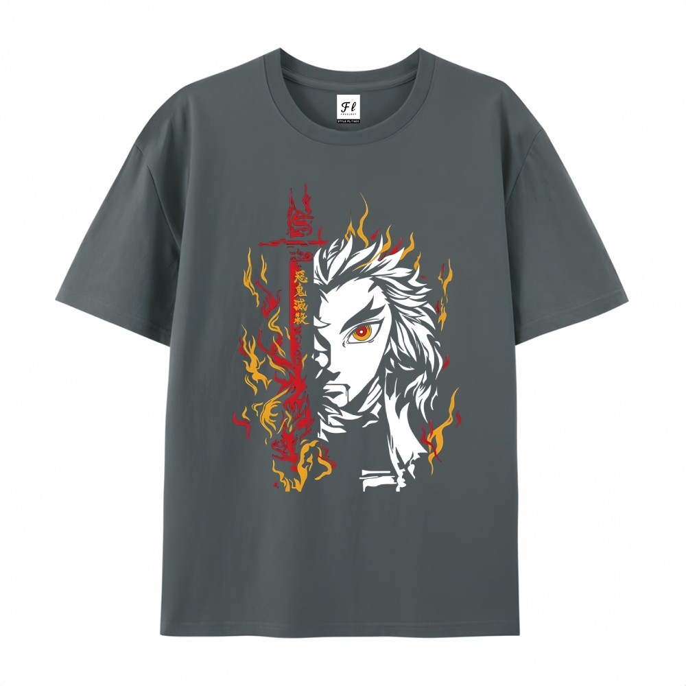 Demon Slayer Cotton Unisex Round Neck Anime T-Shirt