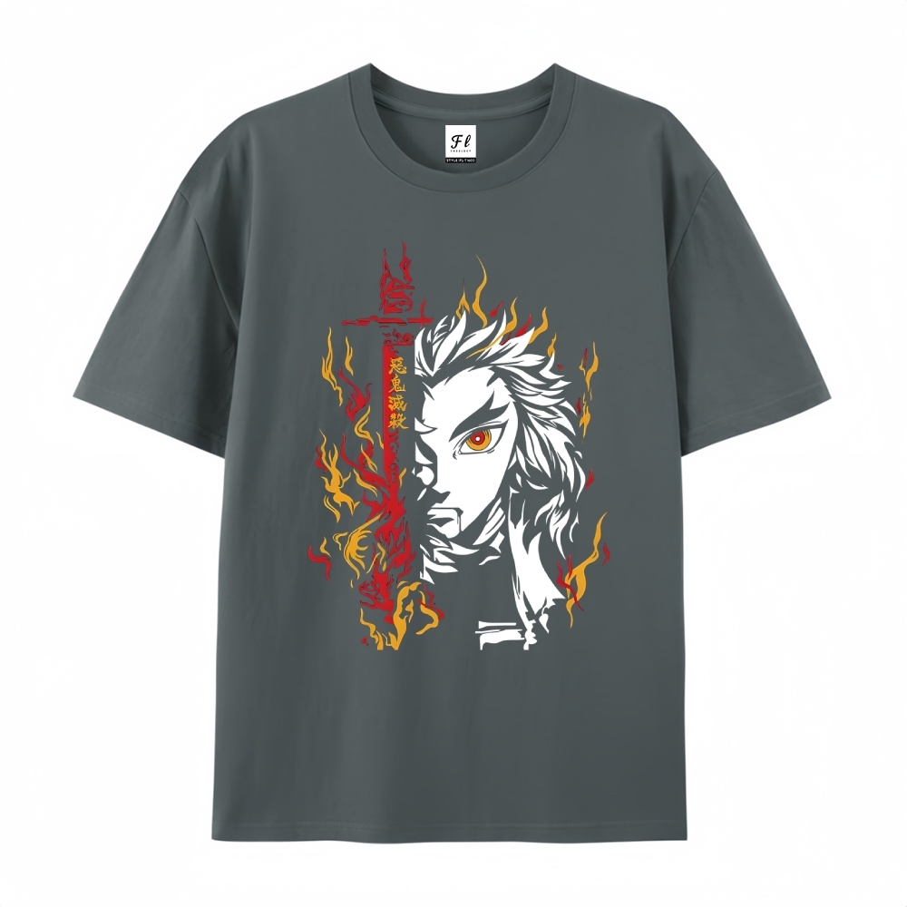 Demon Slayer Cotton Unisex Round Neck Anime T-Shirt