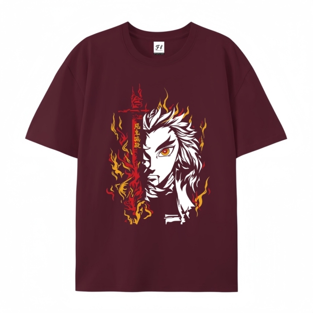 Demon Slayer Cotton Unisex Round Neck Anime T-Shirt