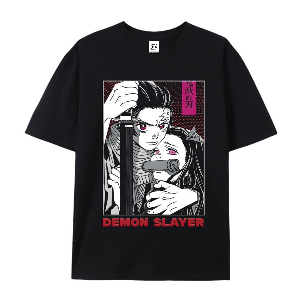 Demon Slayer Cotton Unisex Round Neck Anime T-Shirt