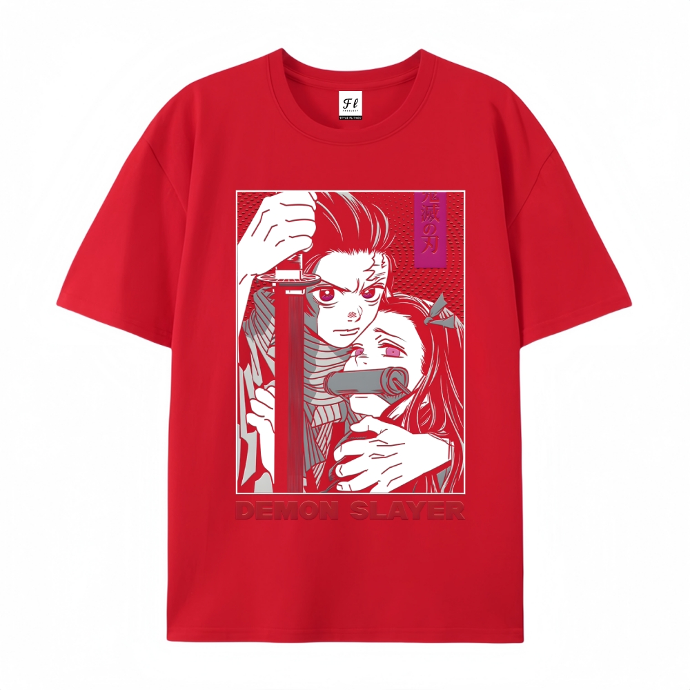 Demon Slayer Cotton Unisex Round Neck Anime T-Shirt
