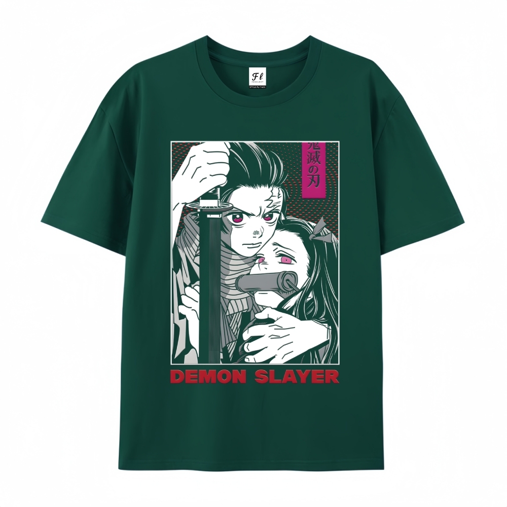 Demon Slayer Cotton Unisex Round Neck Anime T-Shirt