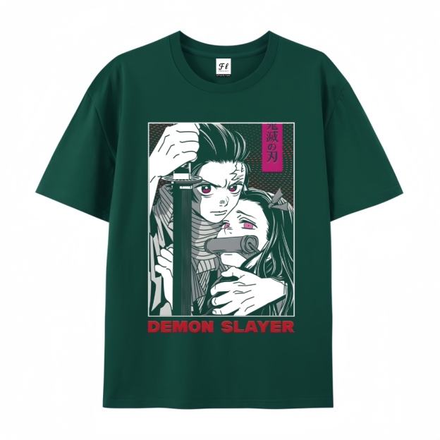 Demon Slayer Cotton Unisex Round Neck Anime T-Shirt