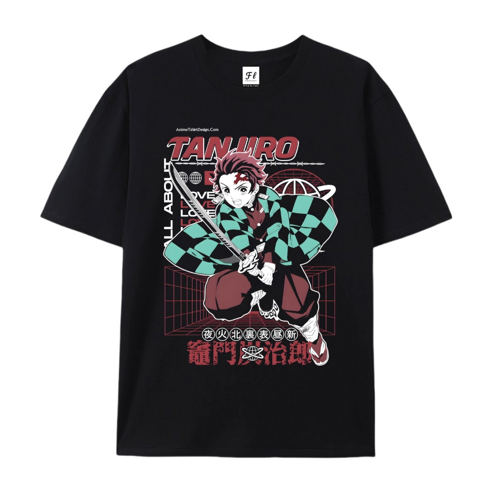 Demon Slayer Cotton Unisex Round Neck Anime T-Shirt