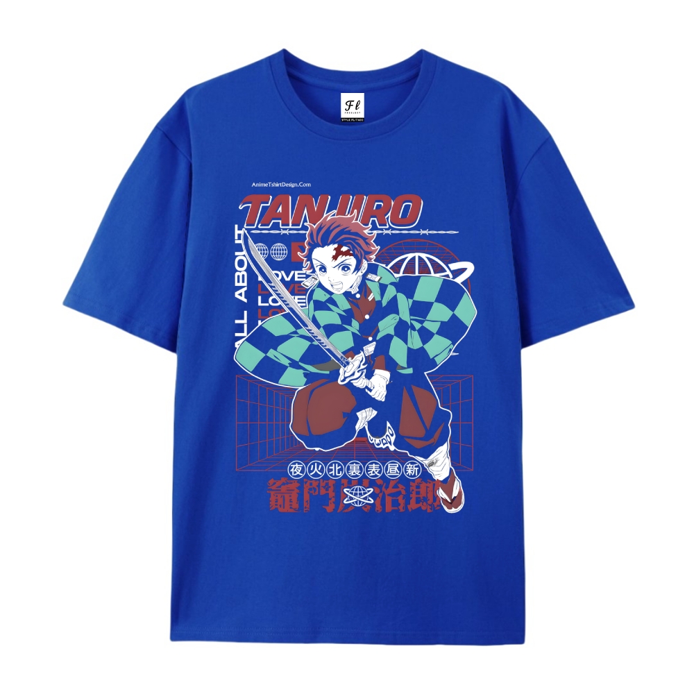 Demon Slayer Cotton Unisex Round Neck Anime T-Shirt