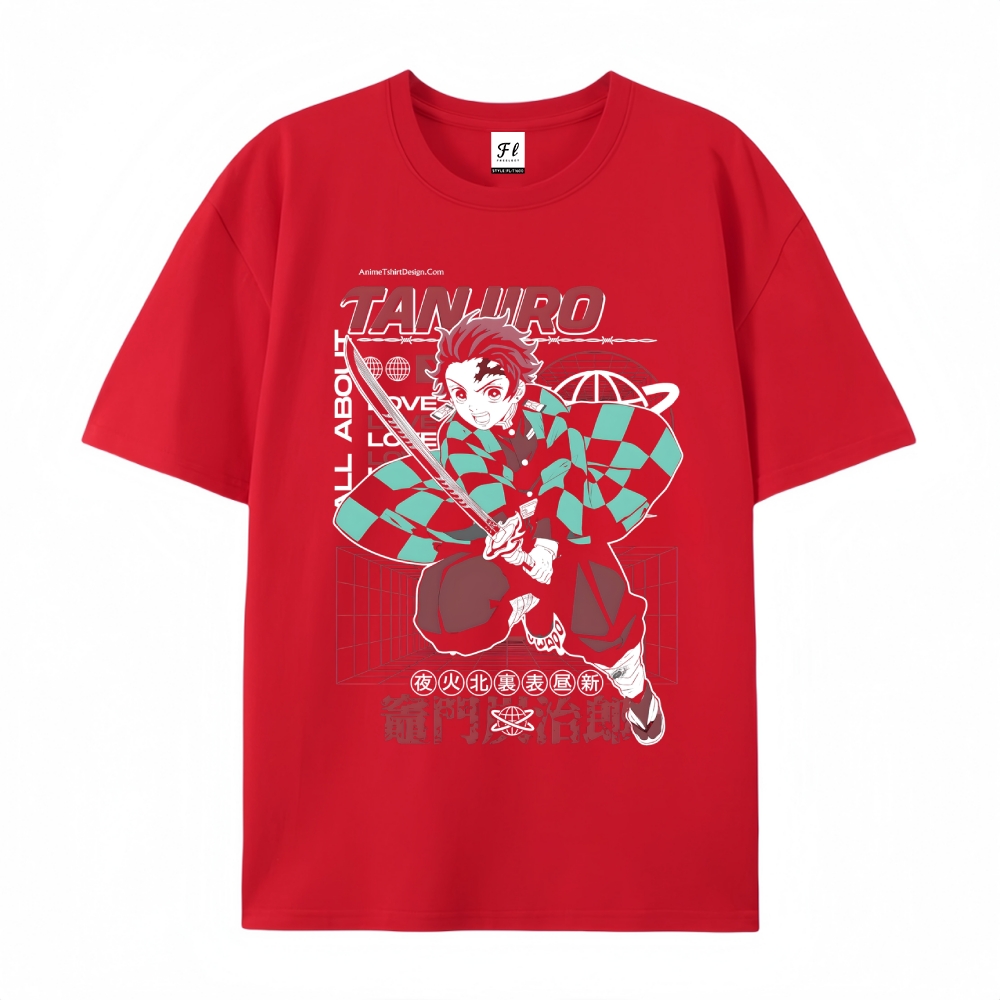 Demon Slayer Cotton Unisex Round Neck Anime T-Shirt