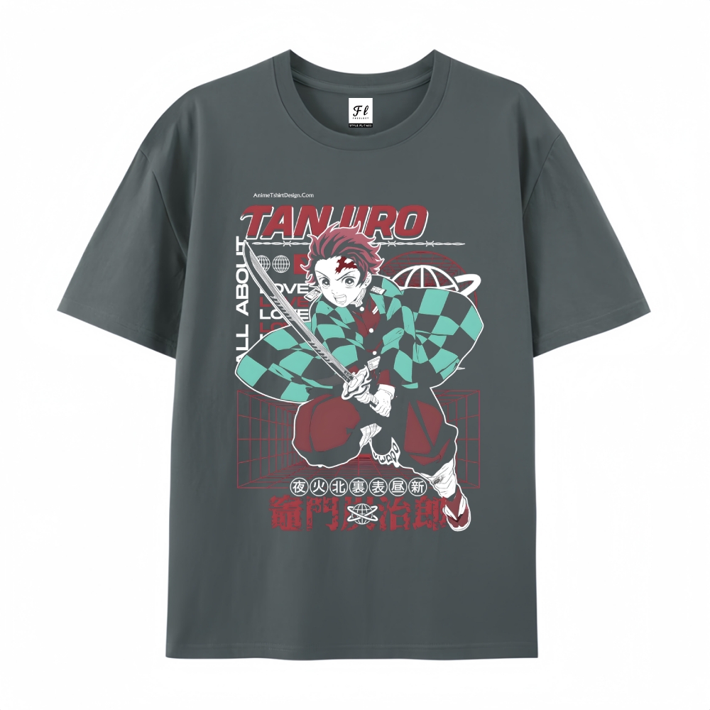 Demon Slayer Cotton Unisex Round Neck Anime T-Shirt