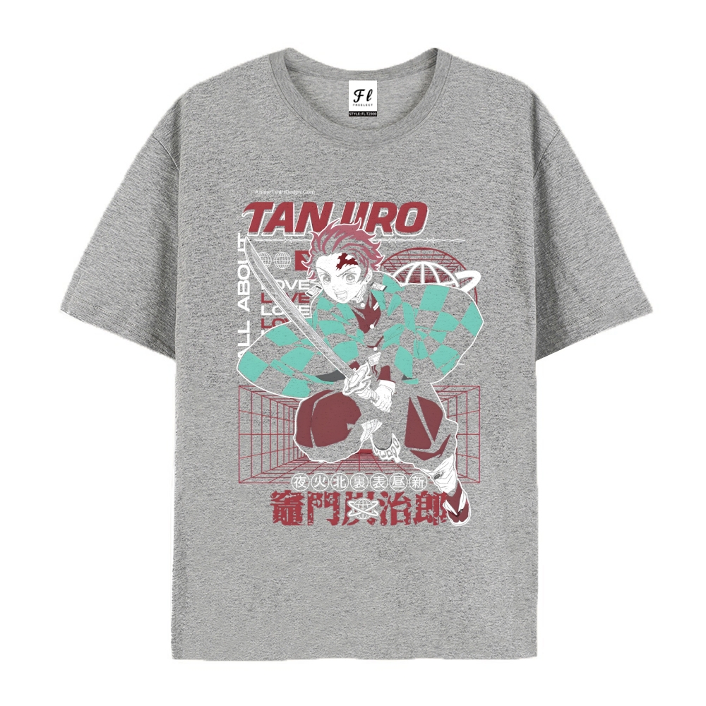 Demon Slayer Cotton Unisex Round Neck Anime T-Shirt