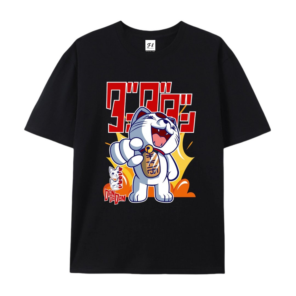 Pure Cotton Unisex Round Neck Anime T-Shirt Dandadan