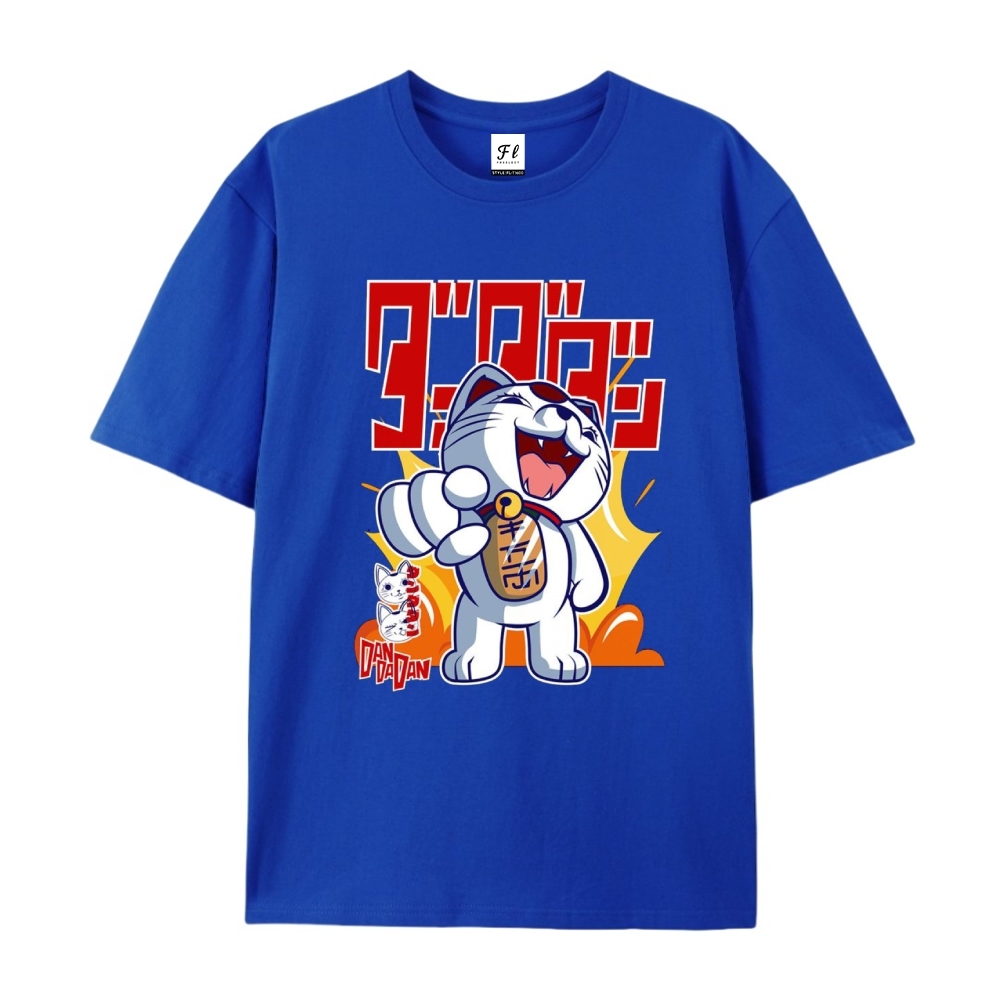 Pure Cotton Unisex Round Neck Anime T-Shirt Dandadan