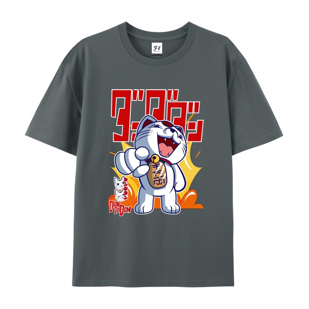 Pure Cotton Unisex Round Neck Anime T-Shirt Dandadan