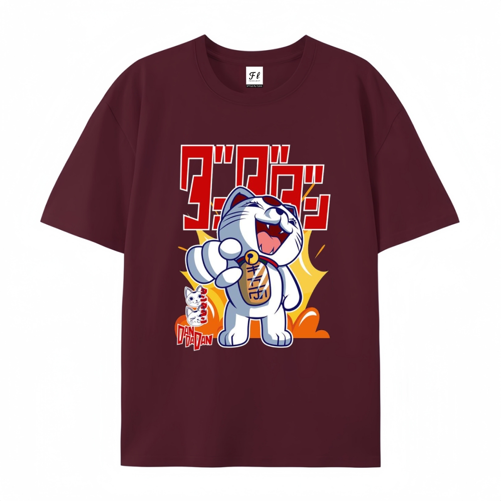 Pure Cotton Unisex Round Neck Anime T-Shirt Dandadan